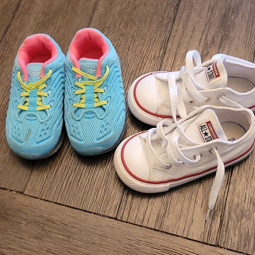 🔸️TWO🔸️ pair of Sneakers Size 6C